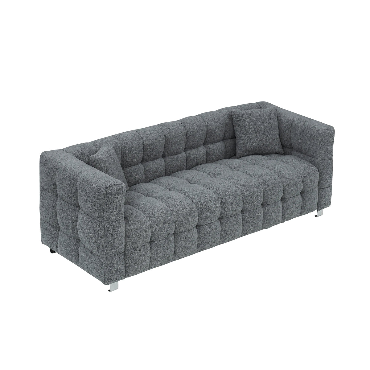80-Inch Teddy Fleece 3-Seater Sofa