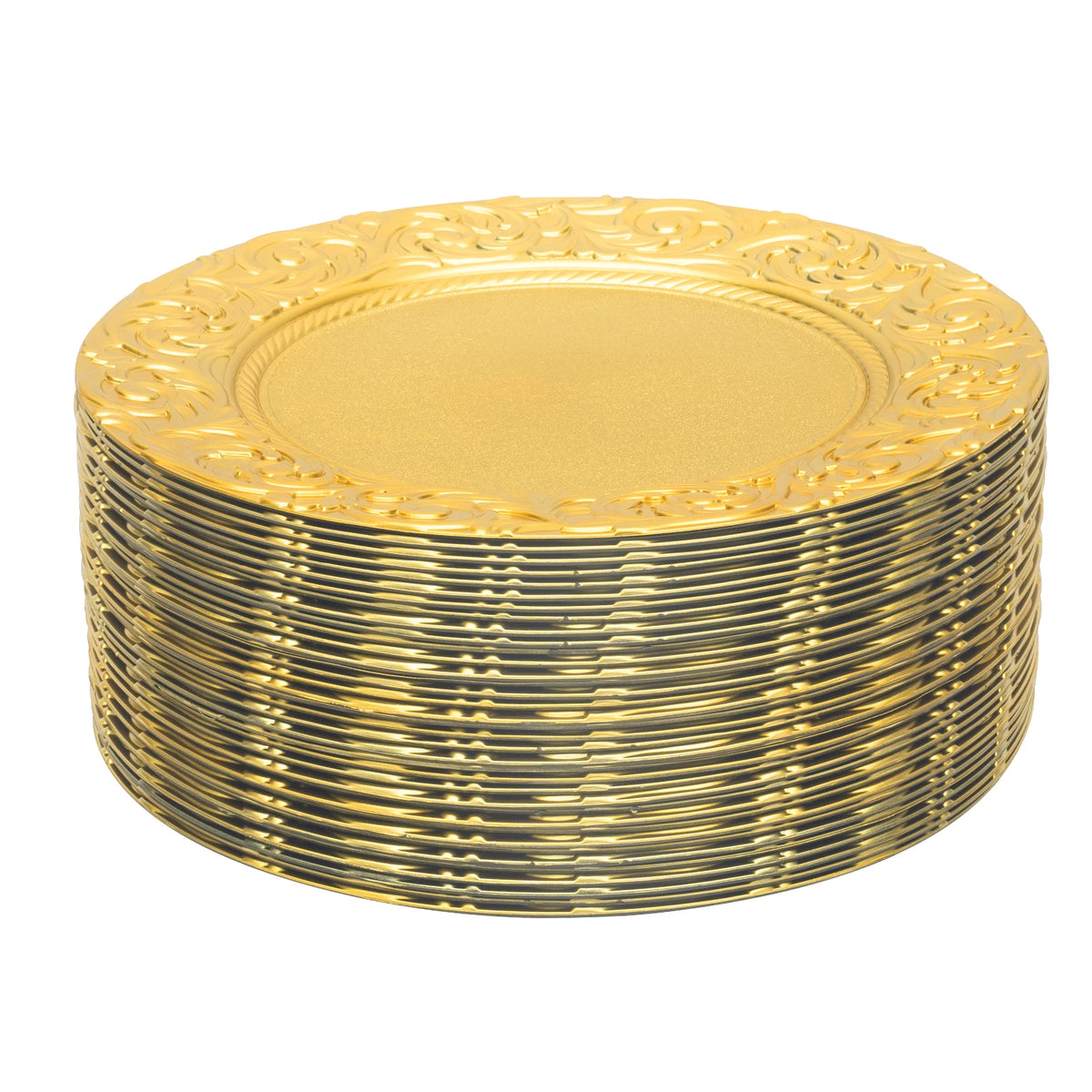 Set of 100 Round Charger Plates
