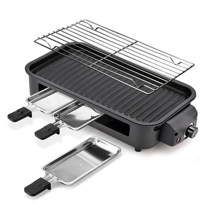 Smokeless Electric Grill with Removable Griddle