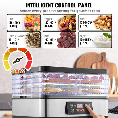 5-Tray 300-Watt Food Dehydrator