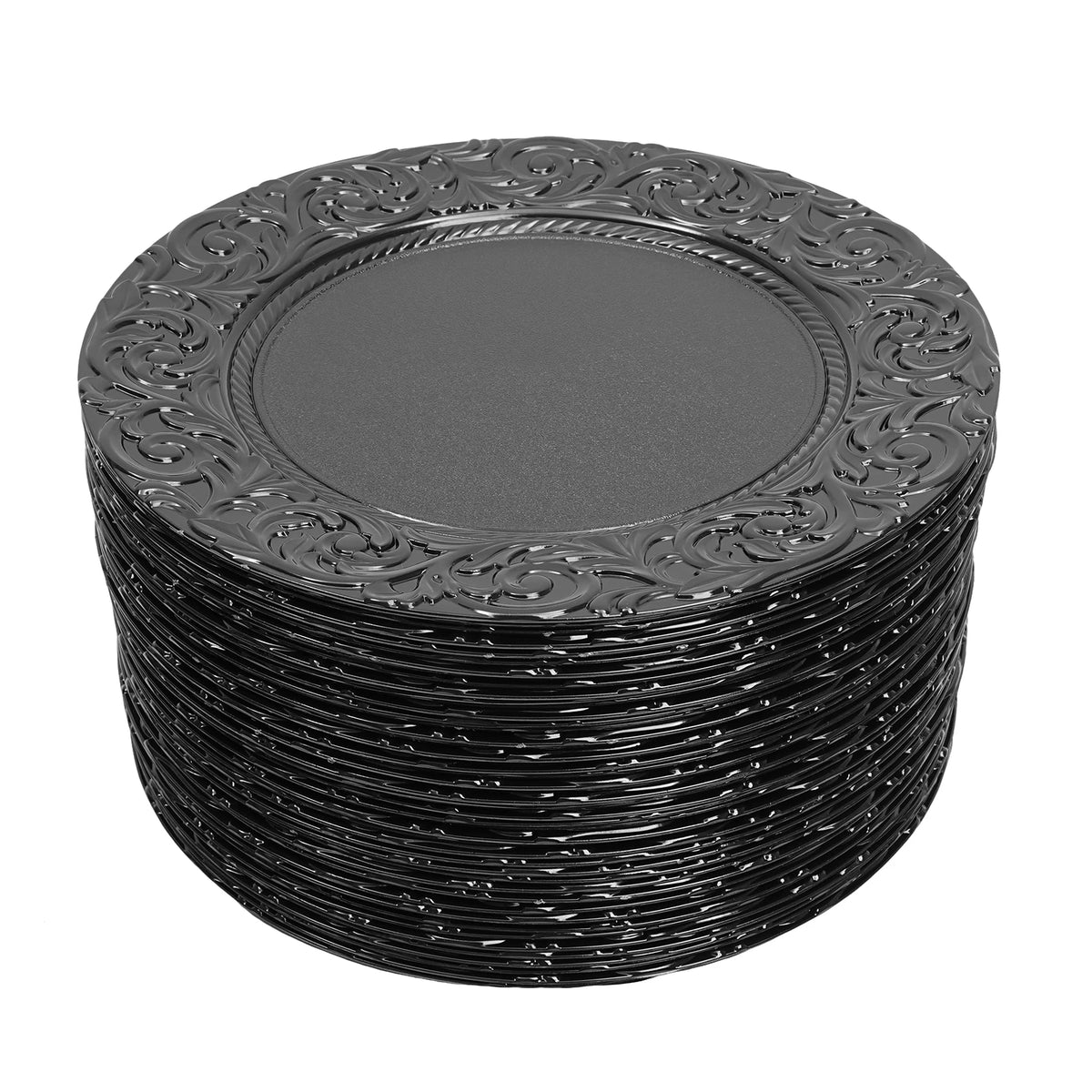 Set of 100 Round Charger Plates