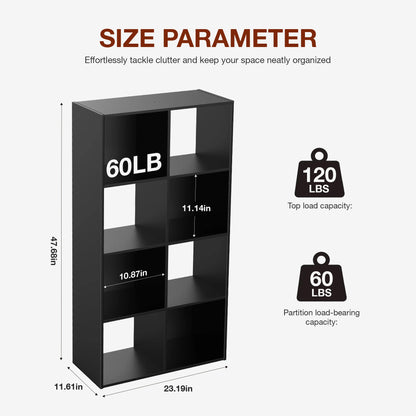9-Cube Wooden Storage Organizer