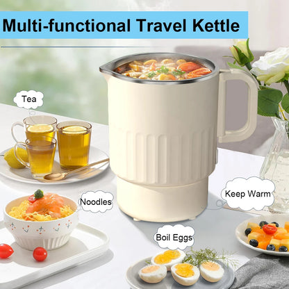 1-Liter Electric Kettle with Steaming Rack