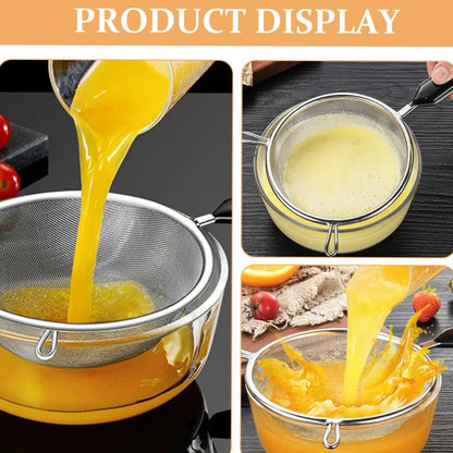 6.3-Inch Fine-Mesh Stainless Steel Strainer