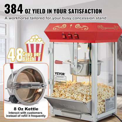 8/12-Ounce Commercial Electric Popcorn Maker