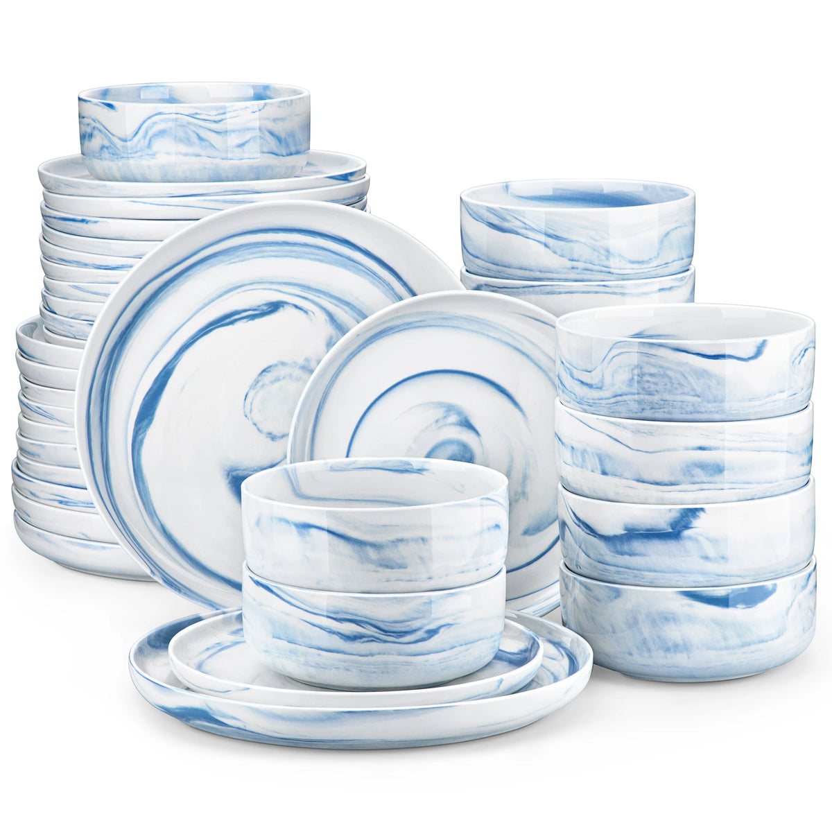 18/36-Piece Porcelain Dinnerware Set