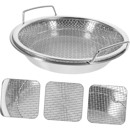 Stainless Steel Frying Rack with Draining Tray