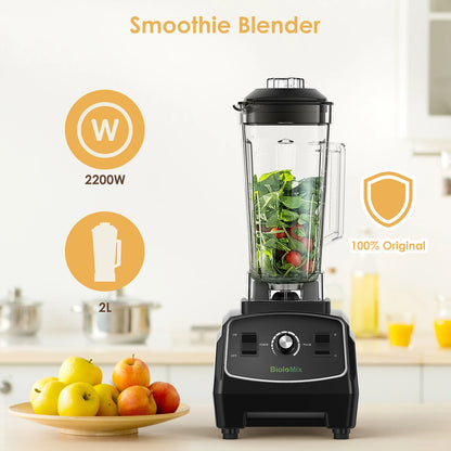 2,200-Watt Commercial Blender and Food Processor
