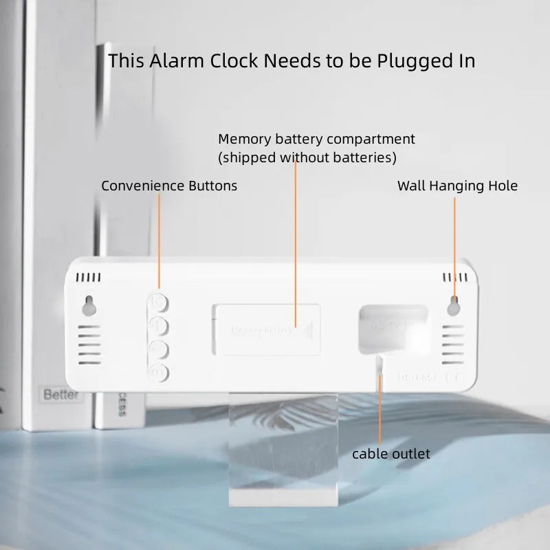 USB LED Wall and Desk Clock