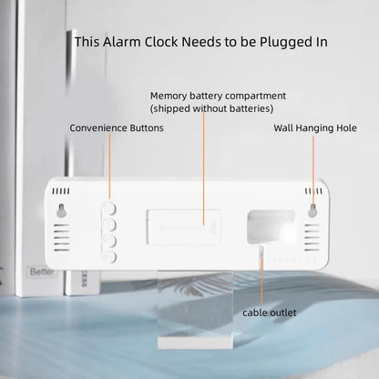 USB LED Wall and Desk Clock