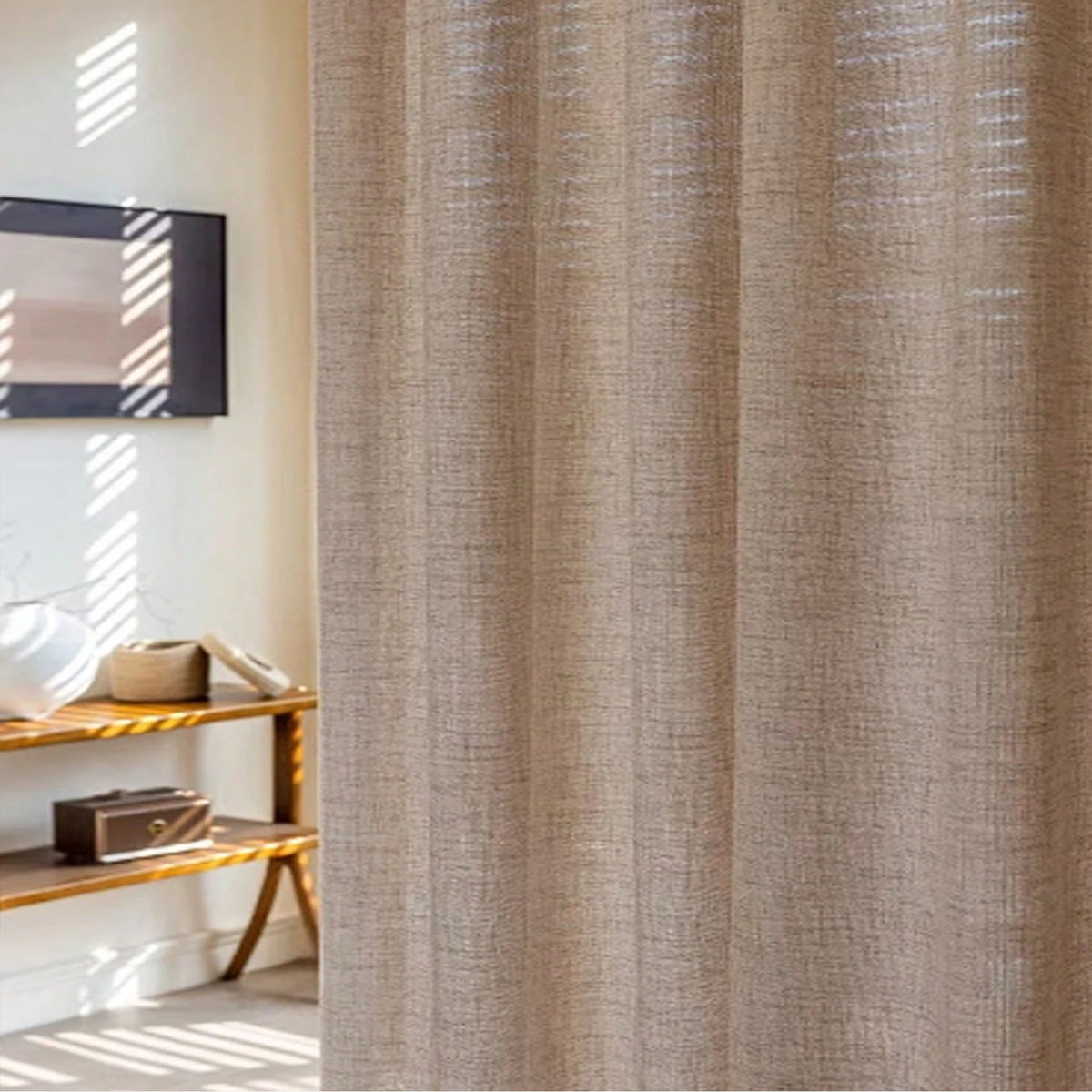 Japanese Linen Sheer Curtain Panel