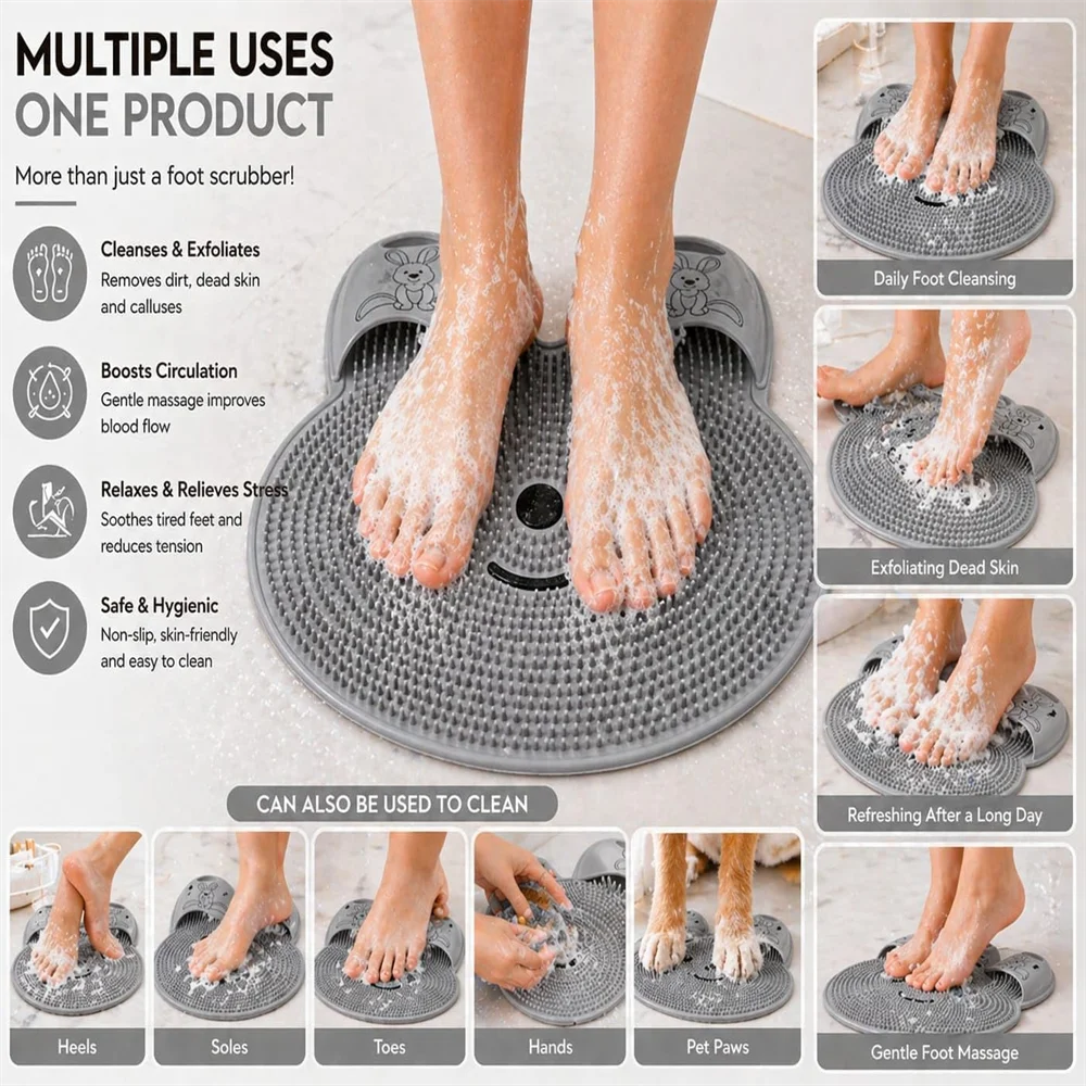 Non-Slip Massage and Exfoliating Bath Mat