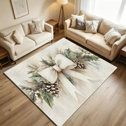 Christmas Botanical Area Rug
