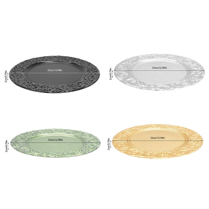Set of 100 Round Charger Plates