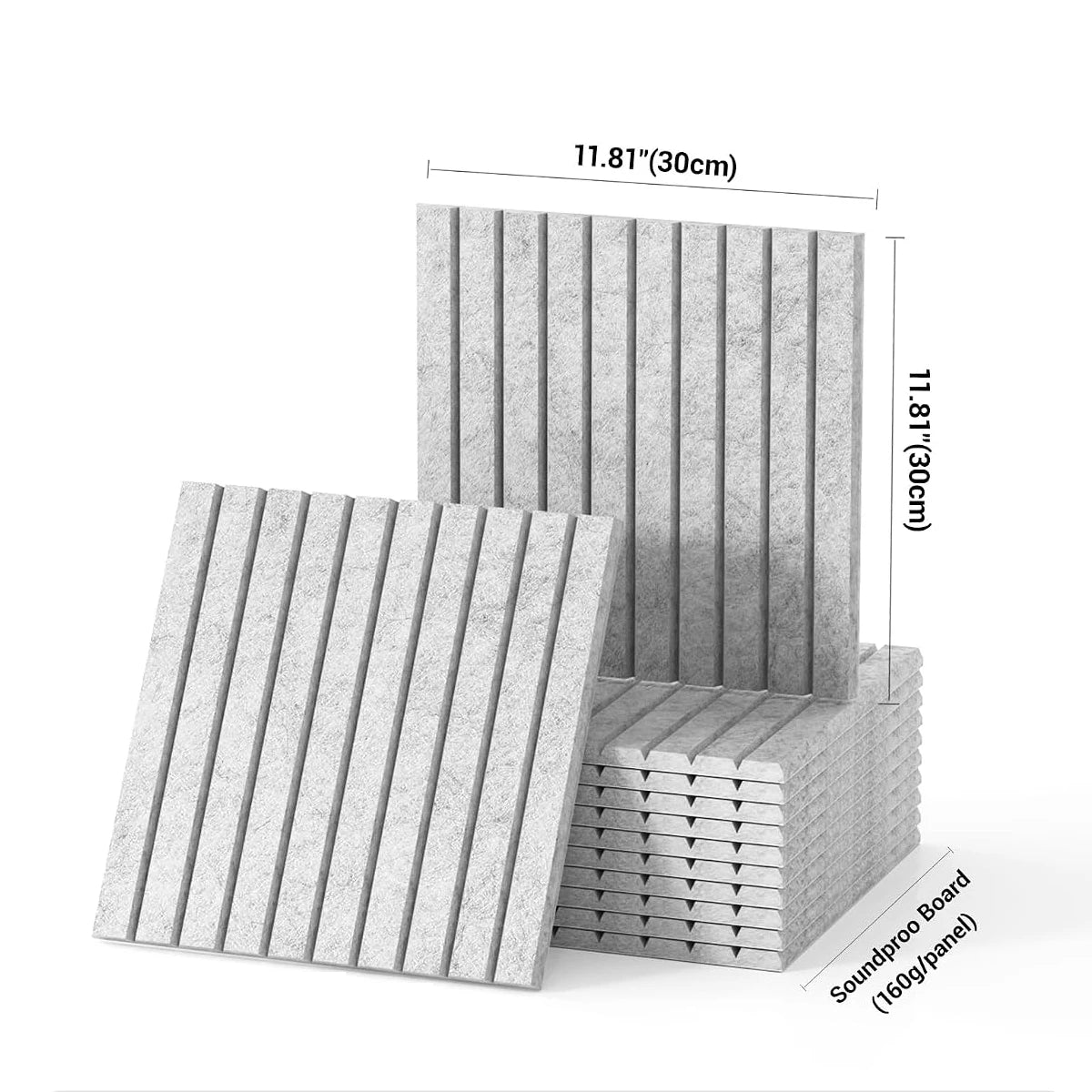 Set of 6/12 Hexagonal Acoustic Felt Wall Panels
