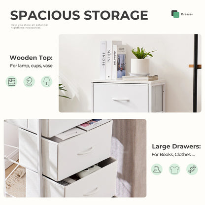 Four-Drawer Fabric Storage Cabinet