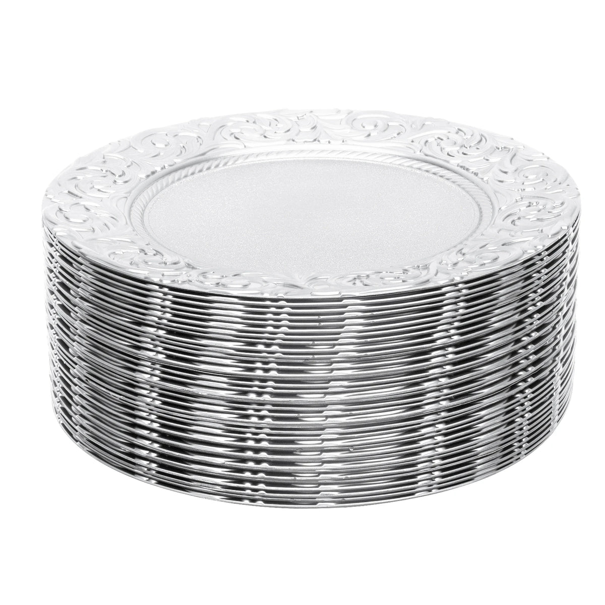 Set of 100 Round Charger Plates