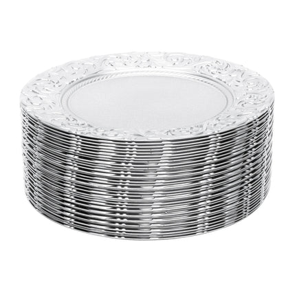 Set of 100 Round Charger Plates