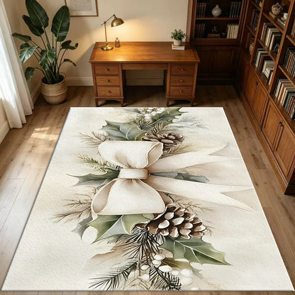 Christmas Botanical Area Rug