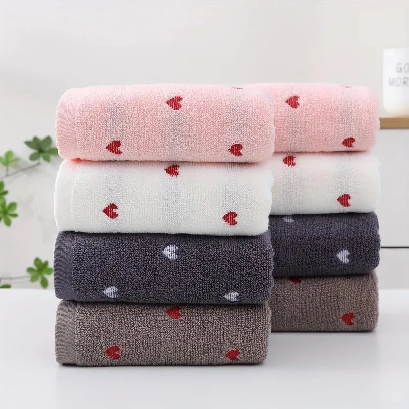 1/3-Piece Jacquard Cotton Towel Set