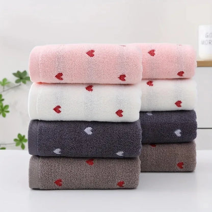1/3-Piece Jacquard Cotton Towel Set
