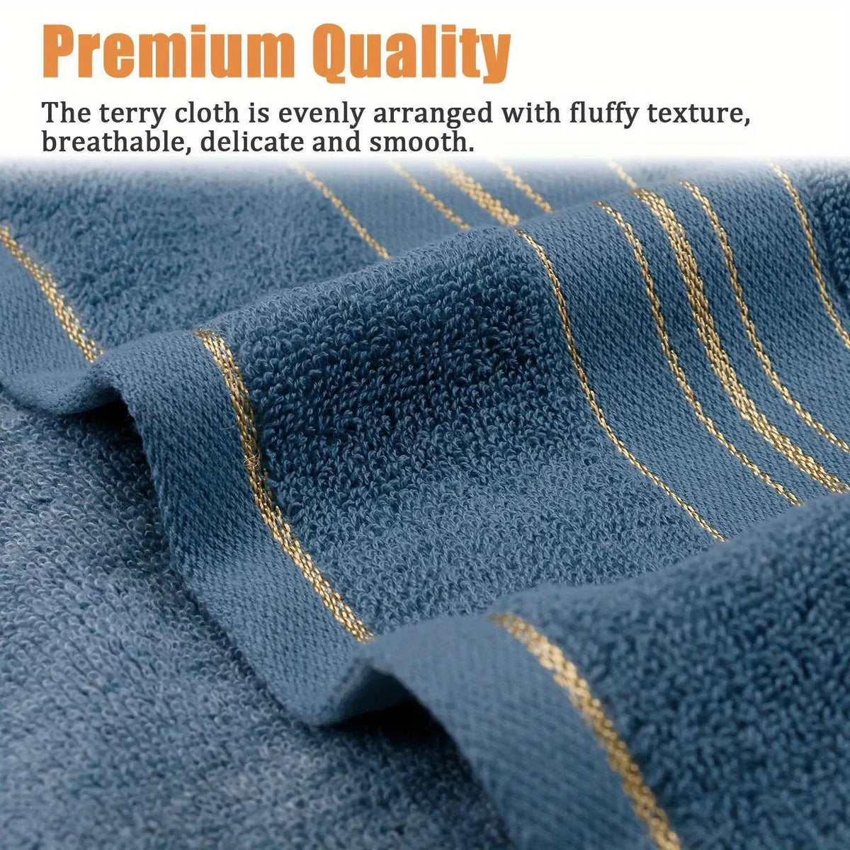 Quick-Dry Pure Cotton Bath Towel