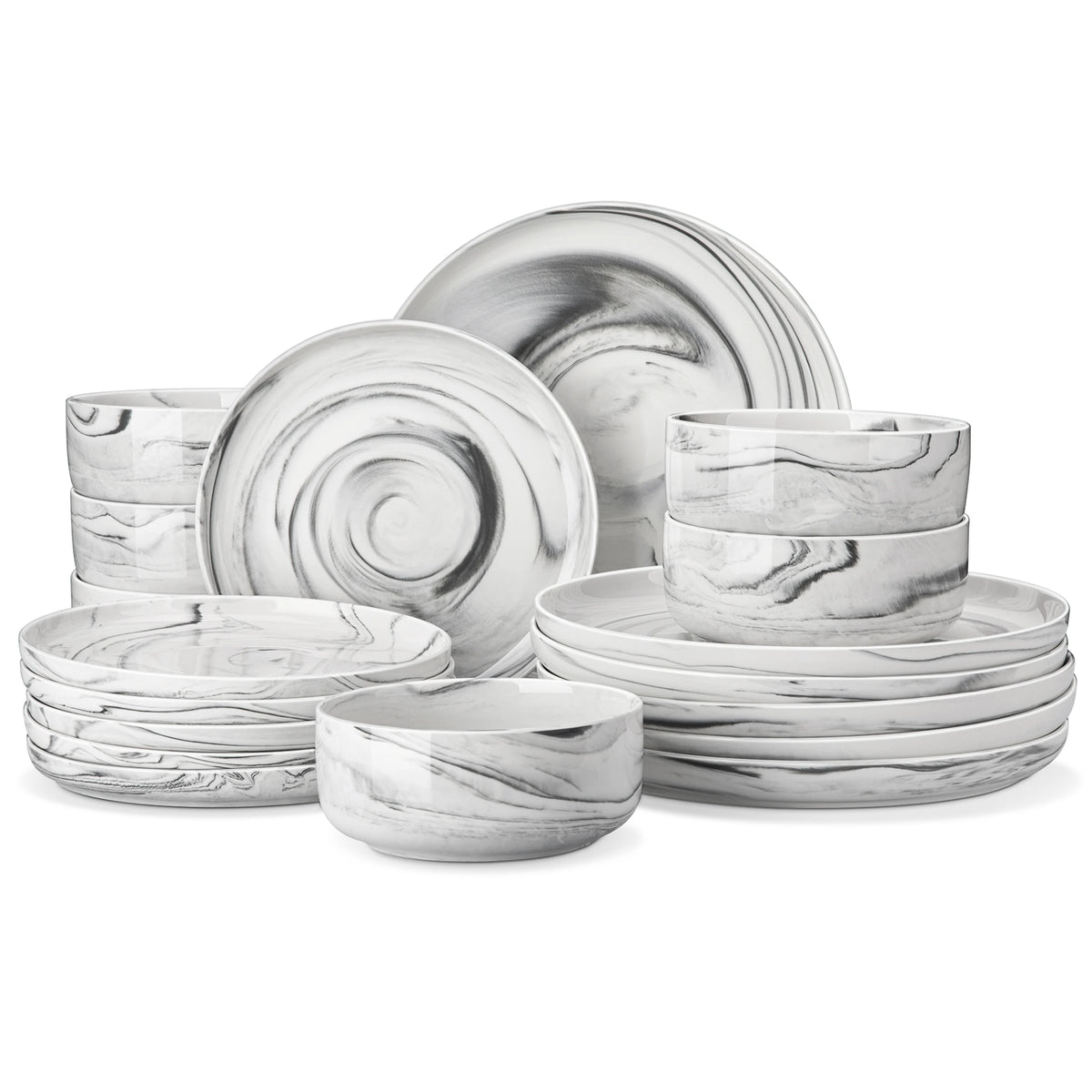 18/36-Piece Porcelain Dinnerware Set