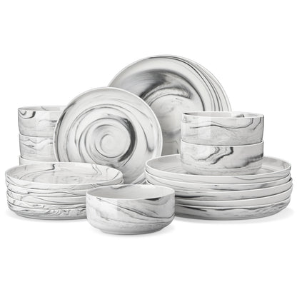 18/36-Piece Porcelain Dinnerware Set