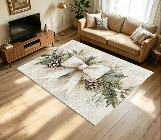 Christmas Botanical Area Rug