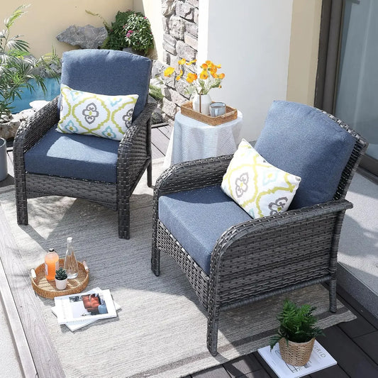 2-Piece Wicker Patio Furniture Set