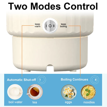 1-Liter Electric Kettle with Steaming Rack