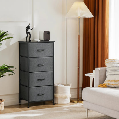 Four-Drawer Fabric Storage Cabinet