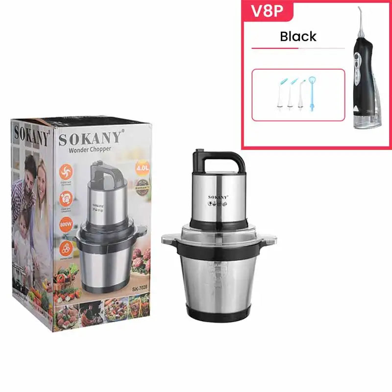 Electric Food Grinder with Stainless Steel Bowl