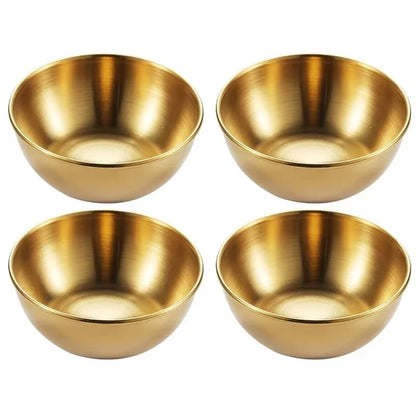 Set of 2/4 Stainless Steel Sauce Dishes