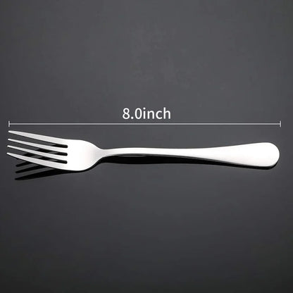 Set of 12 Heavy-Duty Stainless Steel Dinner Forks