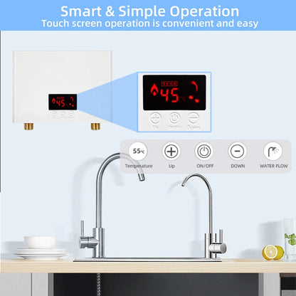 3,000/5,500-Watt Wall-Mounted Instant Water Heater