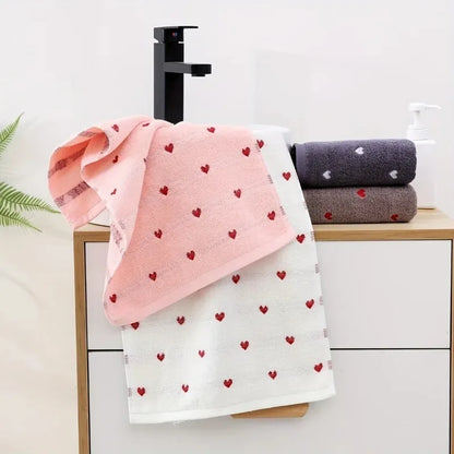 1/3-Piece Jacquard Cotton Towel Set