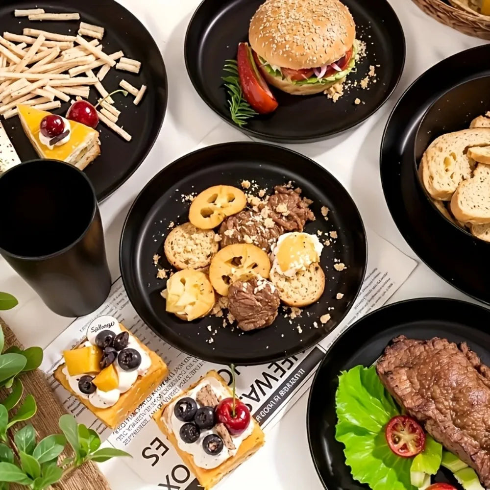 32-Piece Wheat Straw Dinnerware Set for 8