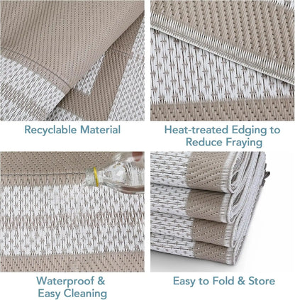 8 x 10-Foot Reversible Waterproof Outdoor Rug