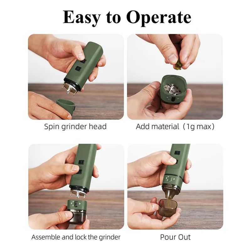 1.5-Gram Automatic Herb and Spice Grinder