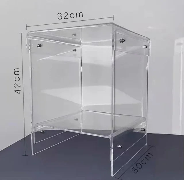 Double-Deck Acrylic Side Table