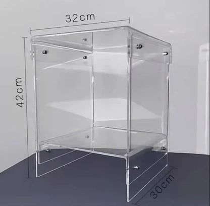 Double-Deck Acrylic Side Table