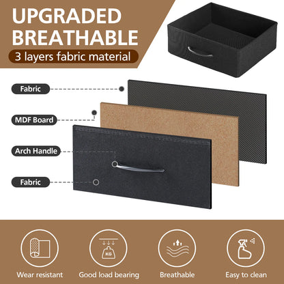 Three-Drawer Nightstand with Charging Station