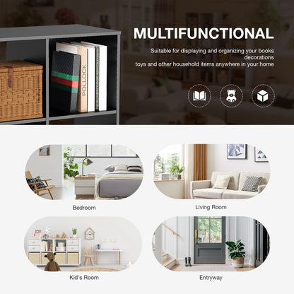 9-Cube Wooden Storage Organizer