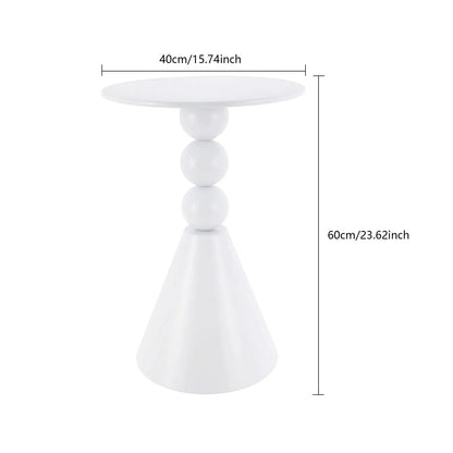 15.7-Inch Round Iron Side Table