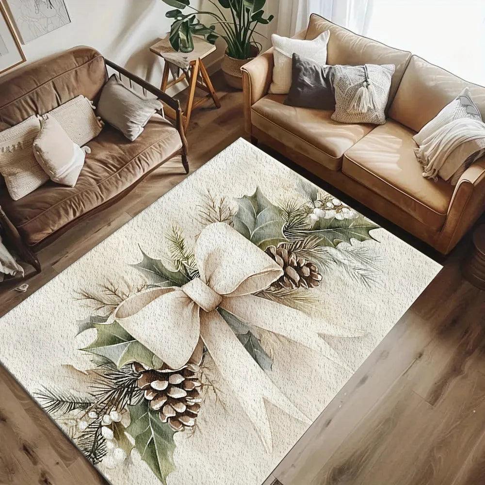 Christmas Botanical Area Rug