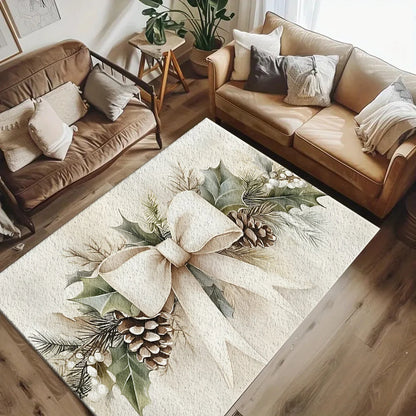 Christmas Botanical Area Rug