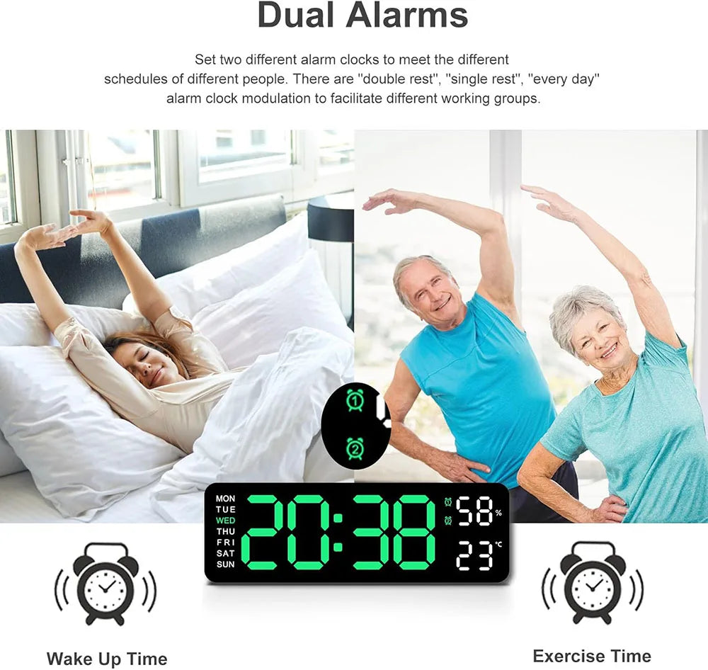 USB LED Wall and Desk Clock