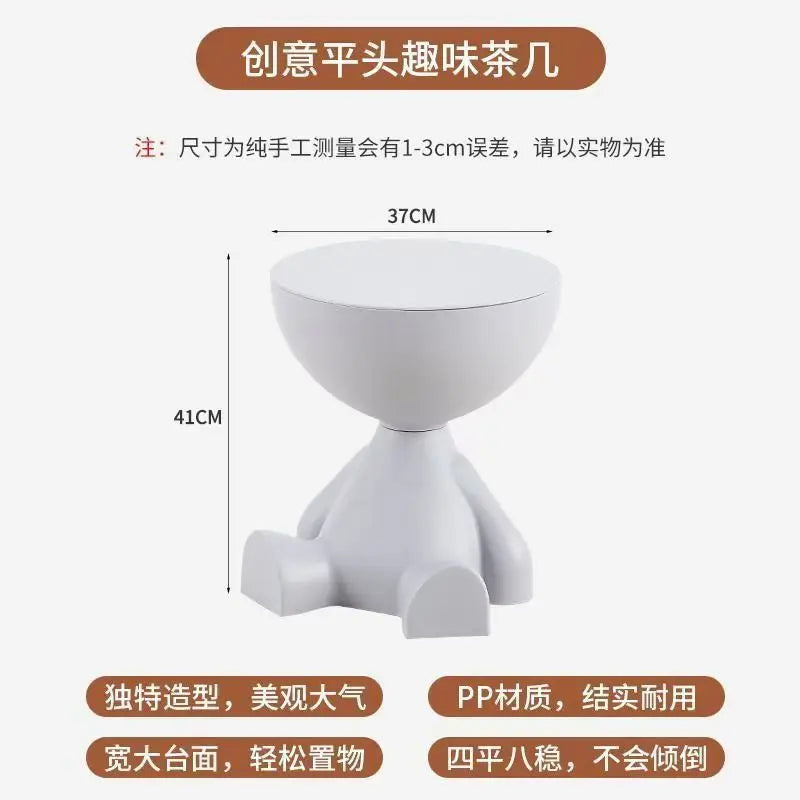 Cartoon Flat-Top Side Table