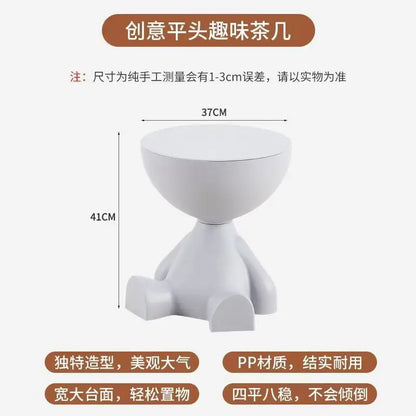 Cartoon Flat-Top Side Table